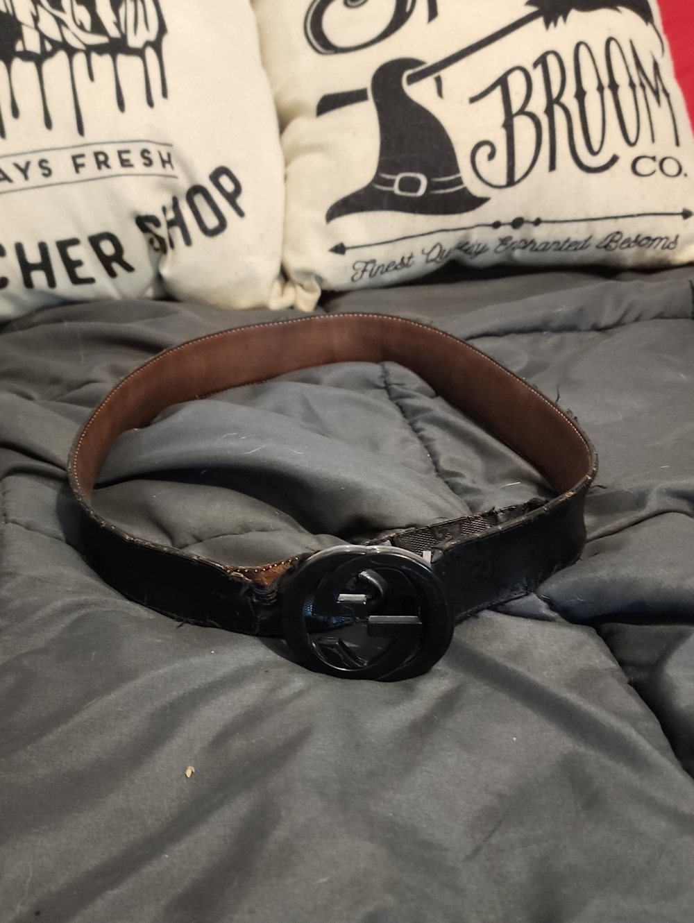 Authentic Gucci GG Interlocking Belt - READ